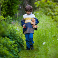 Greys Court - 15 June 2013 / Oscar trying to find some bugs in the plants...