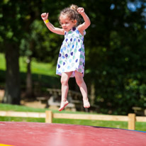 Bucklebury Farm - 30 June 2013 / Alana bouncing