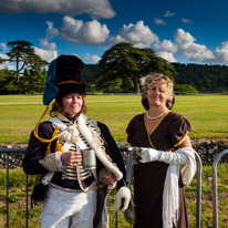 Highclere Castle - 03 August 2013 / A nice couple with their costumes