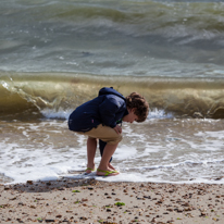 Hill Head - 10 August 2013 / Oscar playing on the beach at Hill Head