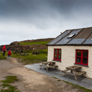 Dinas Island - 12 April 2014 / We discovered a nice pub right by the farm where we are supposed to stay for the week. What a treat...