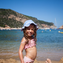 Begur - 28 August 2014 / Alana and the beach