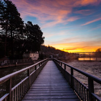 Henley-on-Thames - 14 December 2014 / Sunrise from Marsh Lock in Henley