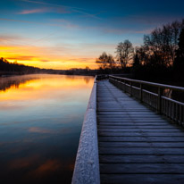 Henley-on-Thames - 14 December 2014 / Sunrise from Marsh Lock in Henley