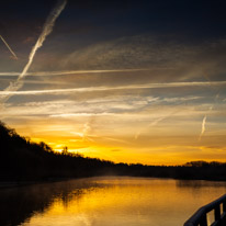 Henley-on-Thames - 14 December 2014 / Sunrise from Marsh Lock in Henley