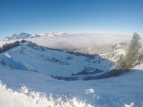 view of the mountain