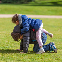 Henley-on-Thames - 1 March 2015 / Alana playing horsy with Oscar