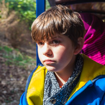 Exbury Garden - 02 April 2016 / Oscar in the train