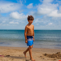 Swanage - 31 August 2016 / Oscar at the beach